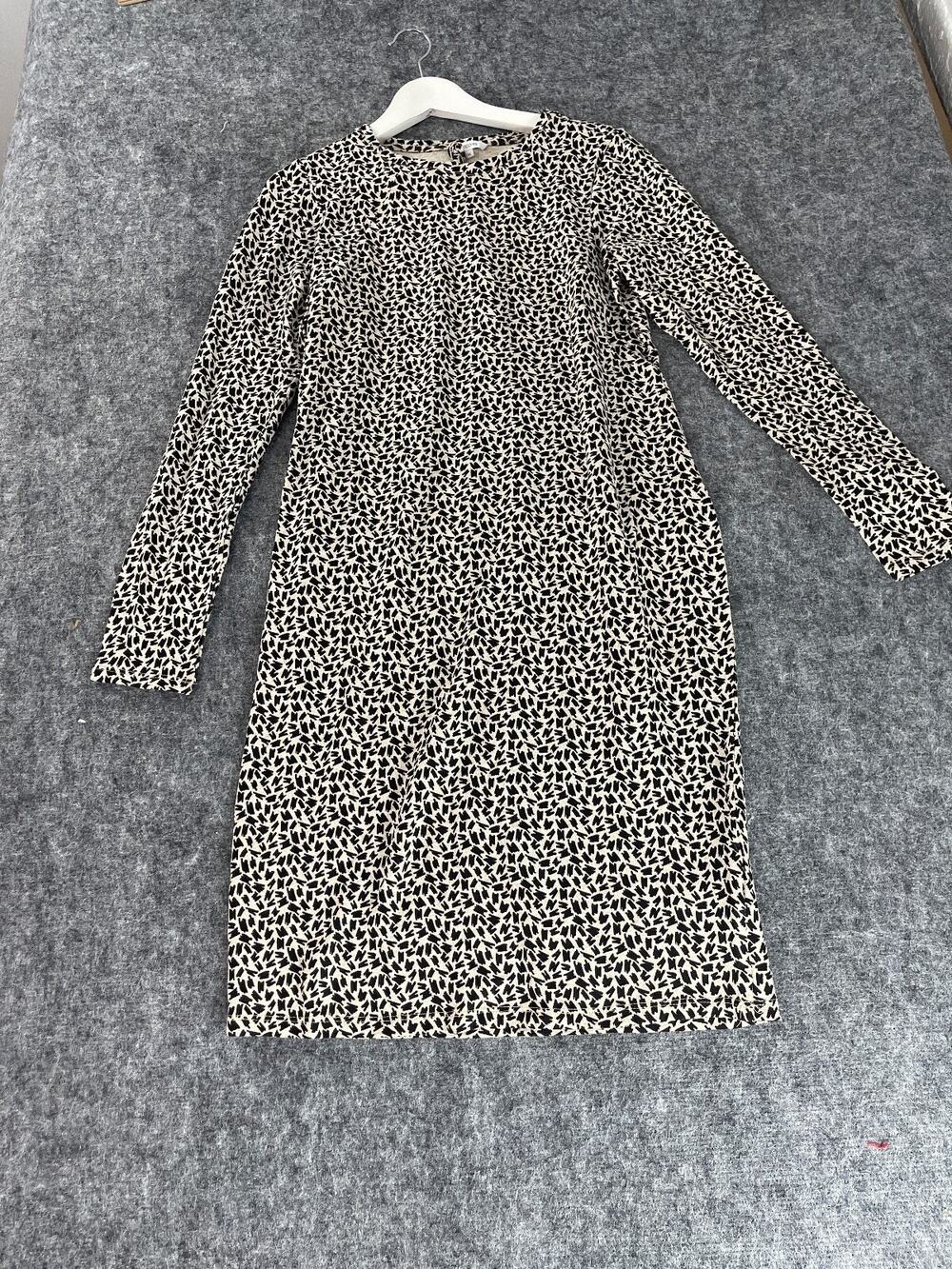 Noppies Dress Womens XS Maternity Leopard Cheetah Long Sleeve Viscose N328